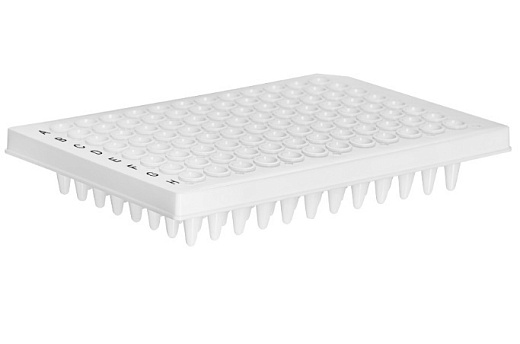 Планшеты для ПЦР, 96-лун., без юбки, стандартный профиль, белые, полипропилен, стерильные, 10 шт./уп., 100 шт./кор., JetBiofill