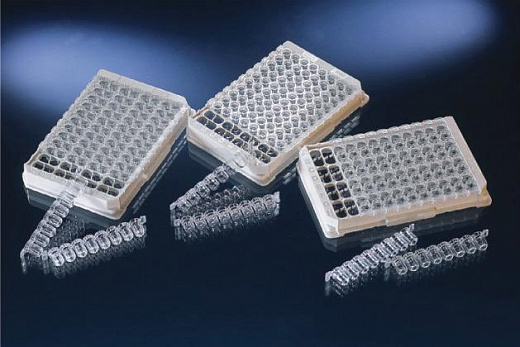 Планшеты 96 луночные для ИФА, для колориметрии, стрипованные, прозрачные, нестерильные, PolySorp, 250 мкл, 5 шт./уп., 60 шт./кор.