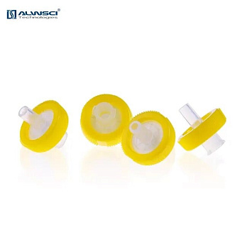 Фильтрующая насадка, d пор 0,22 мкм, d мембраны 25 мм, нейлон, с наружным кольцом, 100 шт./уп., ALWSCI Technologies