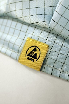 Шапочка для чистых помещений, берет, на завязках, вид спереди