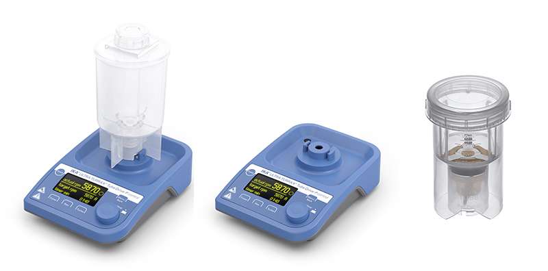 Гомогенизаторы универсальные UltraTurrax Tube Drive Гомогенизаторы универсальные UltraTurrax Tube Drive уникальны за счёт возможности использования на одном устройстве нескольких типов воздействия на образец. Эта возможность достигается использованием одноразовых герметичных пробирок (обеспечивающих защиту и безопасность оператора при работе с образцами инфекций, токсичными и сильно пахучими веществами, значительно сокращающей возможность контаминации).