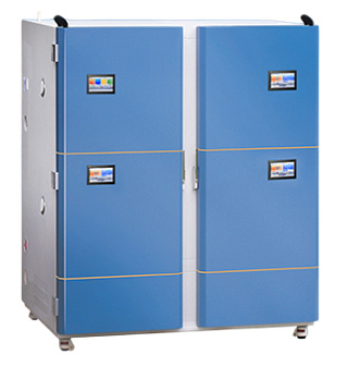 Климатическая камера постоянных условий «тепло-холод-влажность» для тестирования стабильности лекарств, +15...+65 ºC, 2 камеры, 2×500 л, SHH-SSD-2T