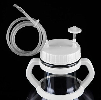 Колба высокопроизводительная Томсона, с крышкой для переноса, герметичная крышка, (двунаправленная крышка, два широких порта), стерильная, 1 шт./уп., 4 уп., Nest, Китай