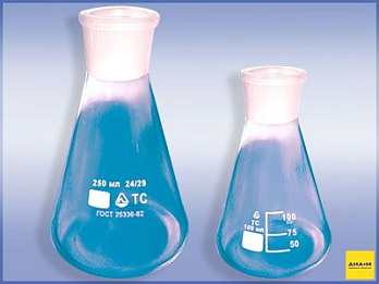 Колба КН-1-1000-45/40, ТС, со шкалой, Россия